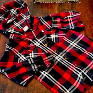 Boys Carhartt hooded flannel Size S 8 10